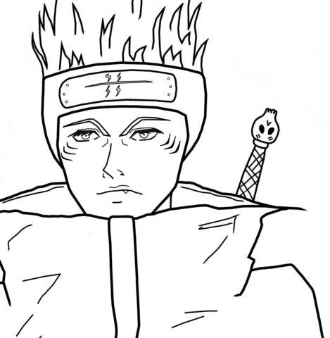 Kisame Hoshigaki Coloring Page